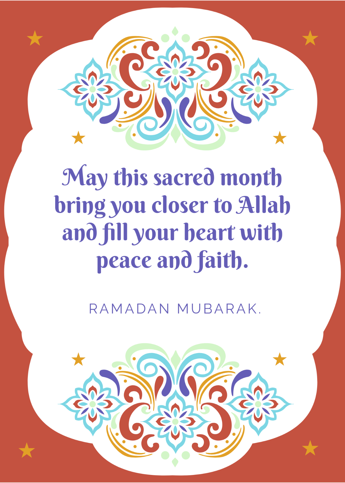 Free Creative Ramadan Wishes Template