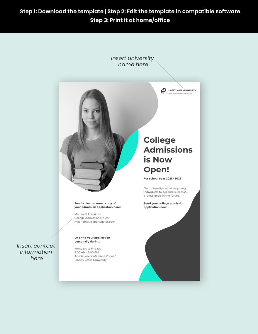 University Promotional Poster Template