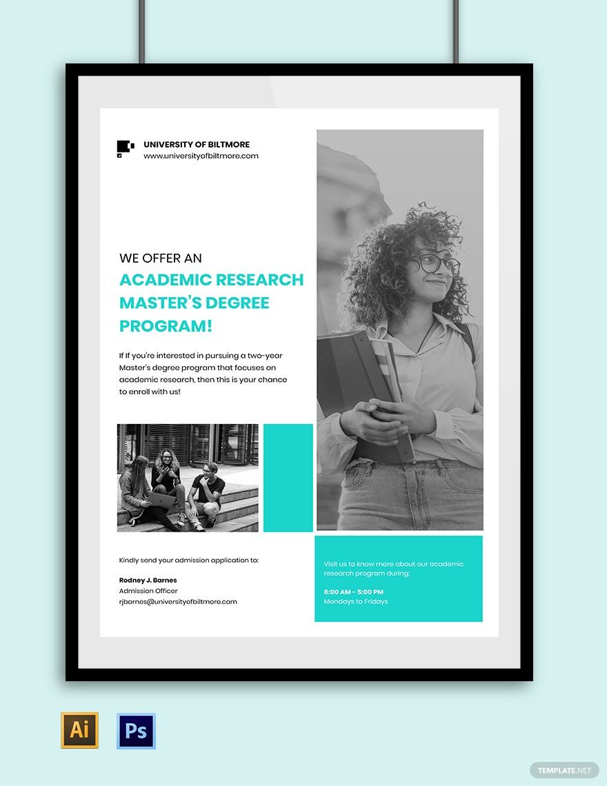 University Academic Research Poster Template