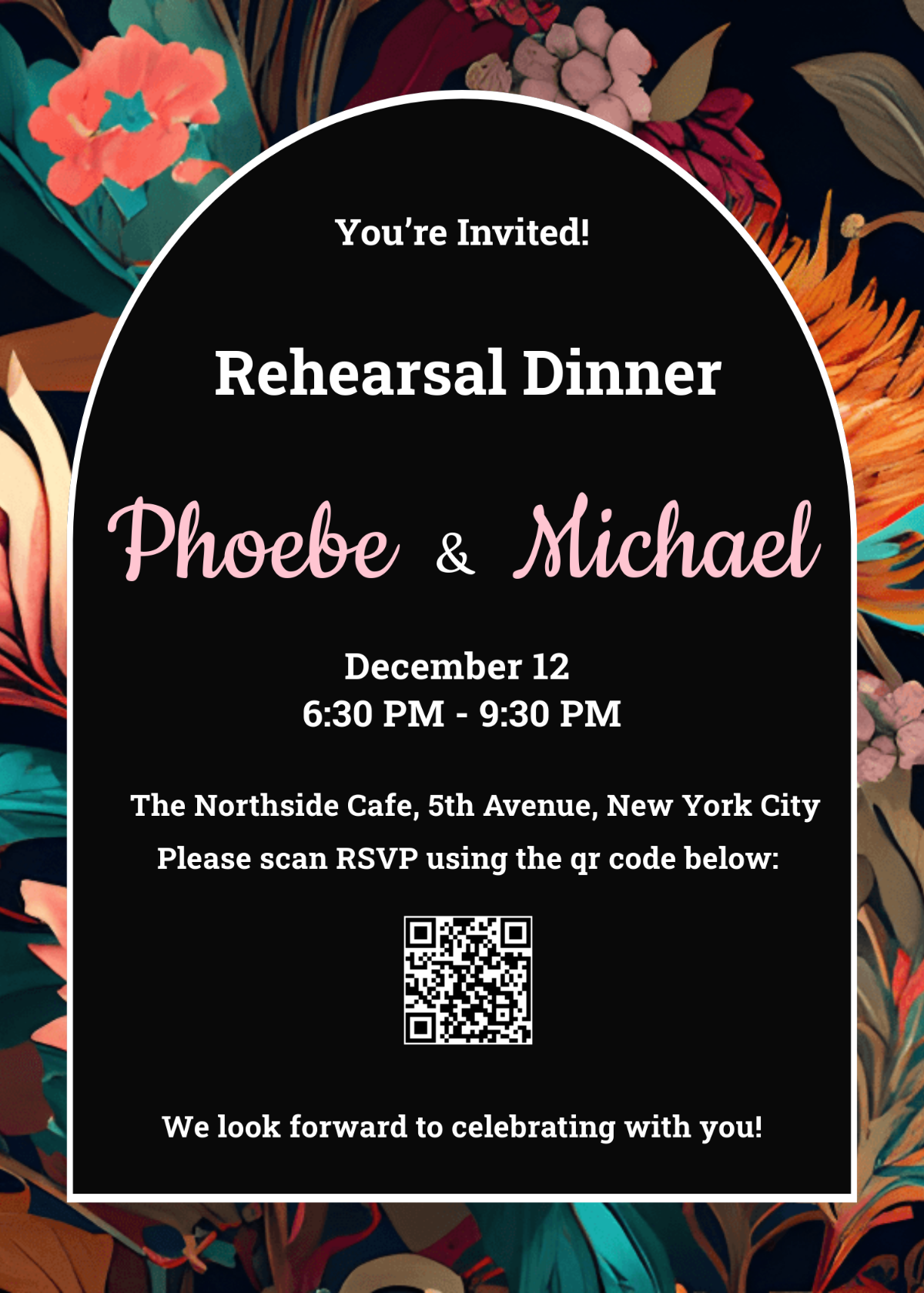 Digital Rehearsal Dinner Invitation Template - Edit Online & Download