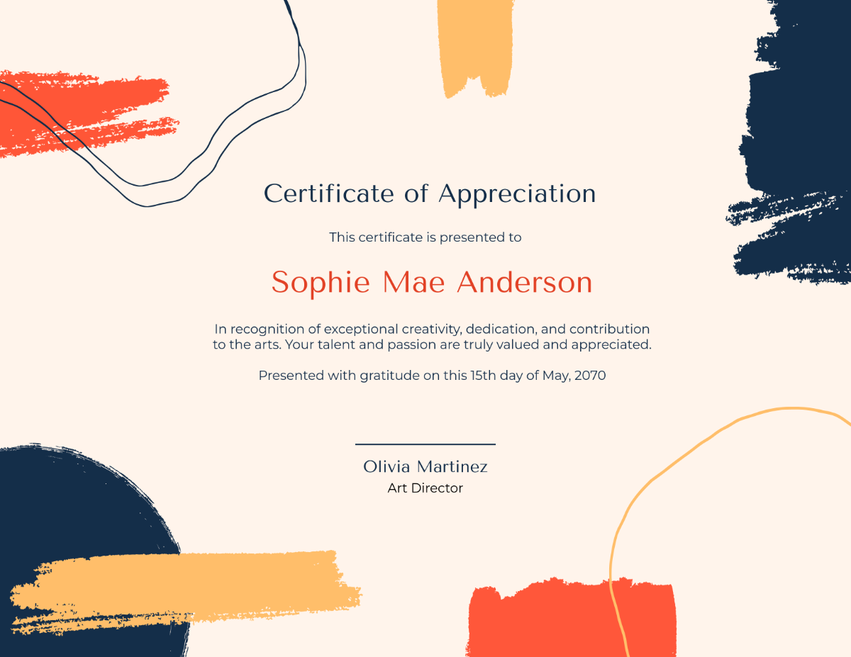 Free Aesthetic Appreciation Certificate Template