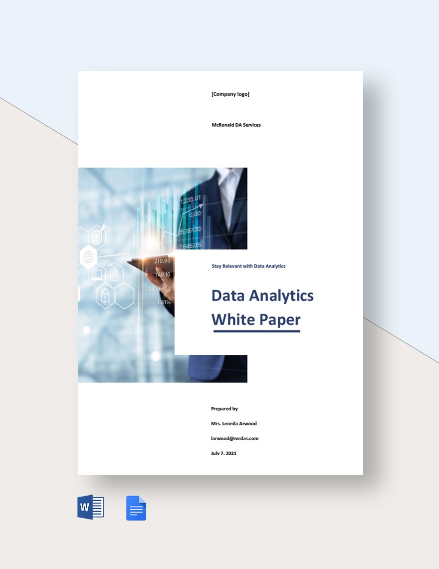 Data Analytics White Paper Template