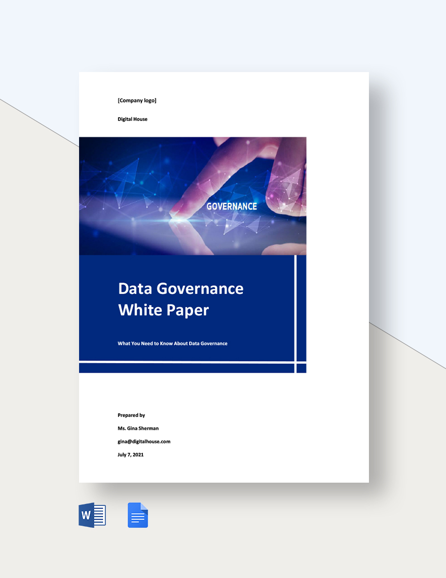 Data Governance White Paper Template