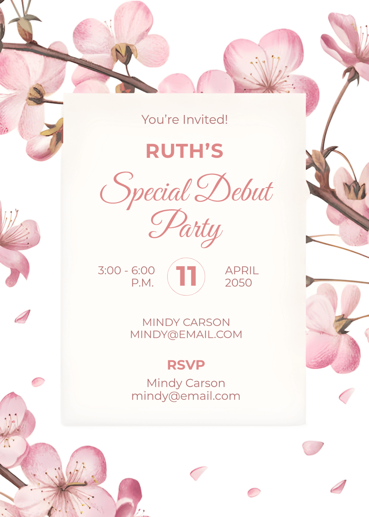Free Debut Invitation Templates Editable And Printable Free Debut Invitation Templates Editable And Printable