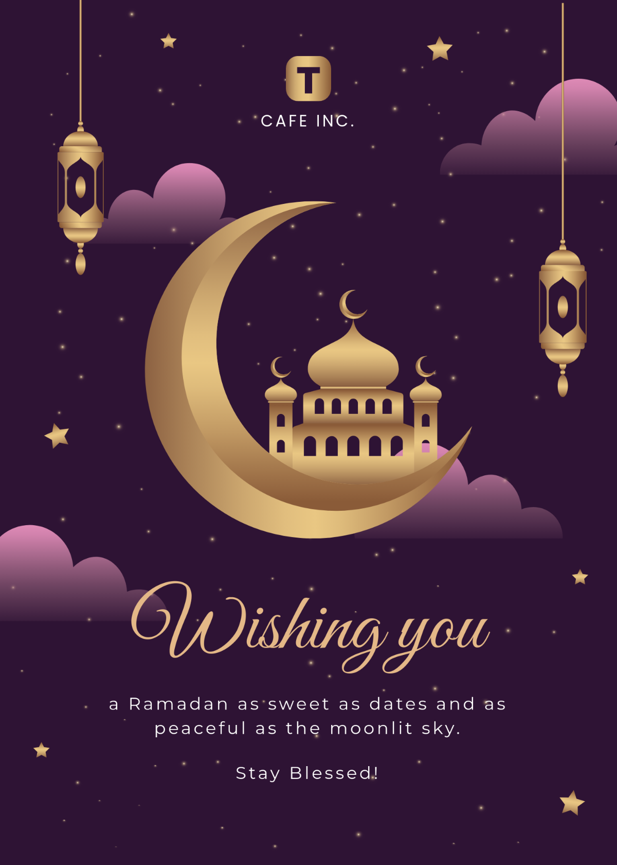 Free Cute Ramadan Wishes Template