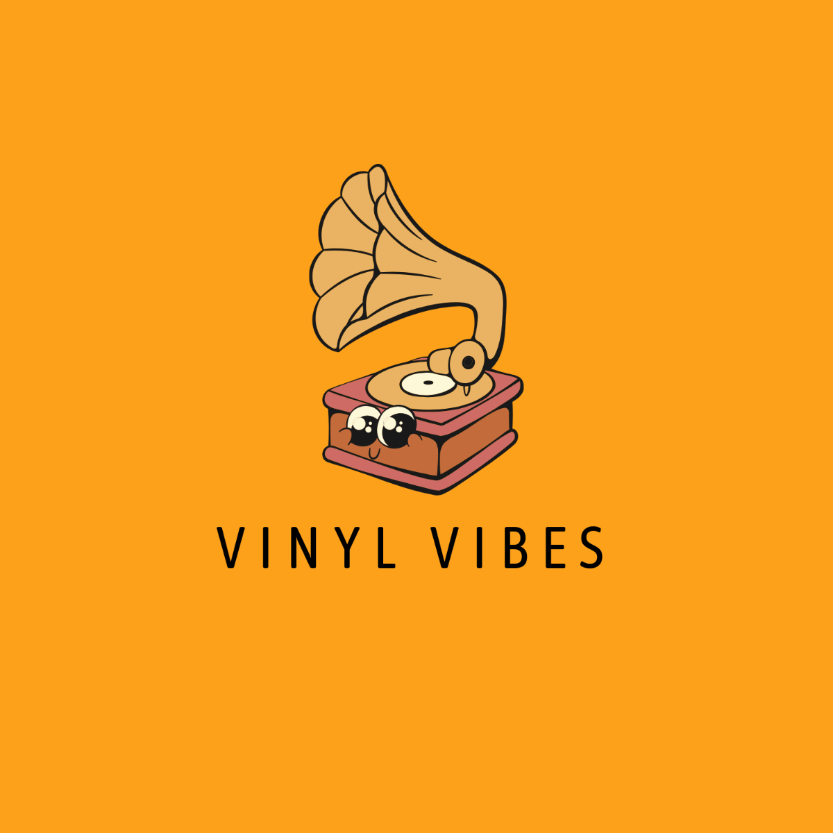 Free Music Cartoon Logo Template