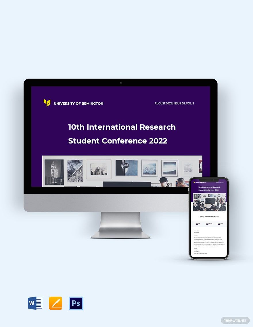 University Research Newsletter Template