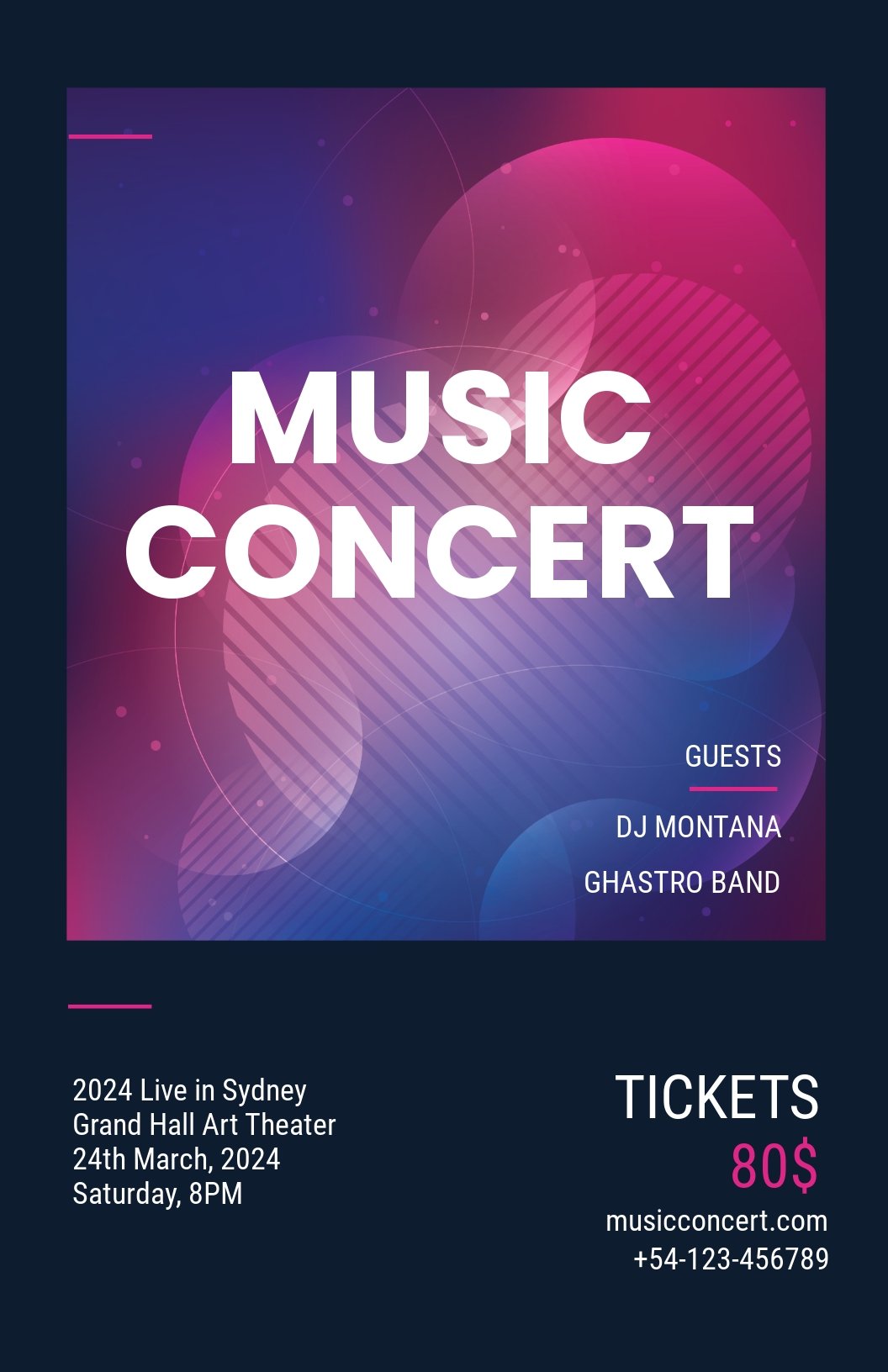 Download 10  Music Concert Poster Templates Adobe Illustrator (AI