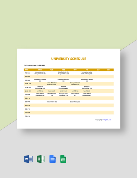 11-free-university-schedule-templates-edit-download-template