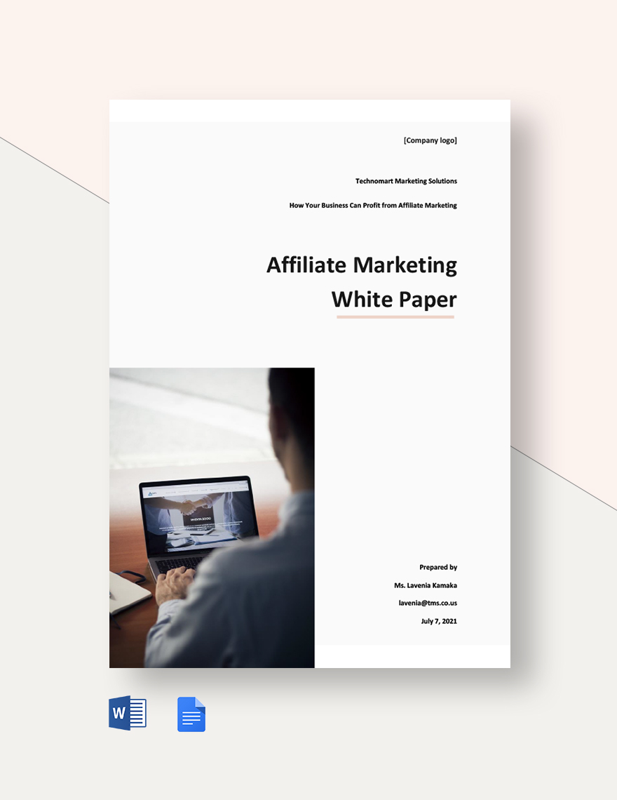 Affiliate Marketing White Paper Template