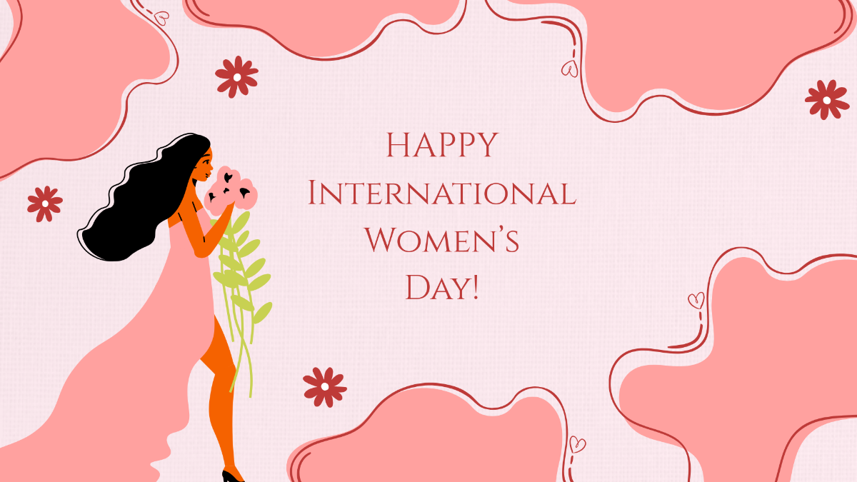 Free Women's Day Celebration Background Template