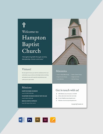 printable church bulletin template word psd apple