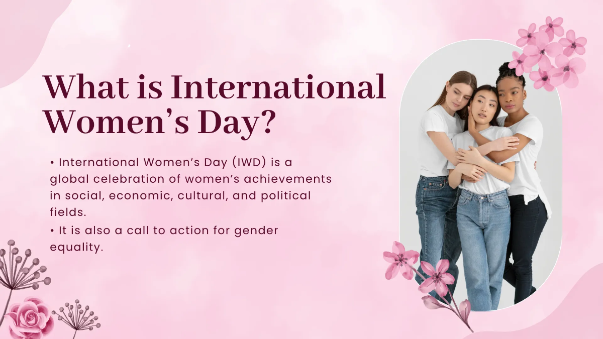 Free Women's Day Presentation Template to Edit Online