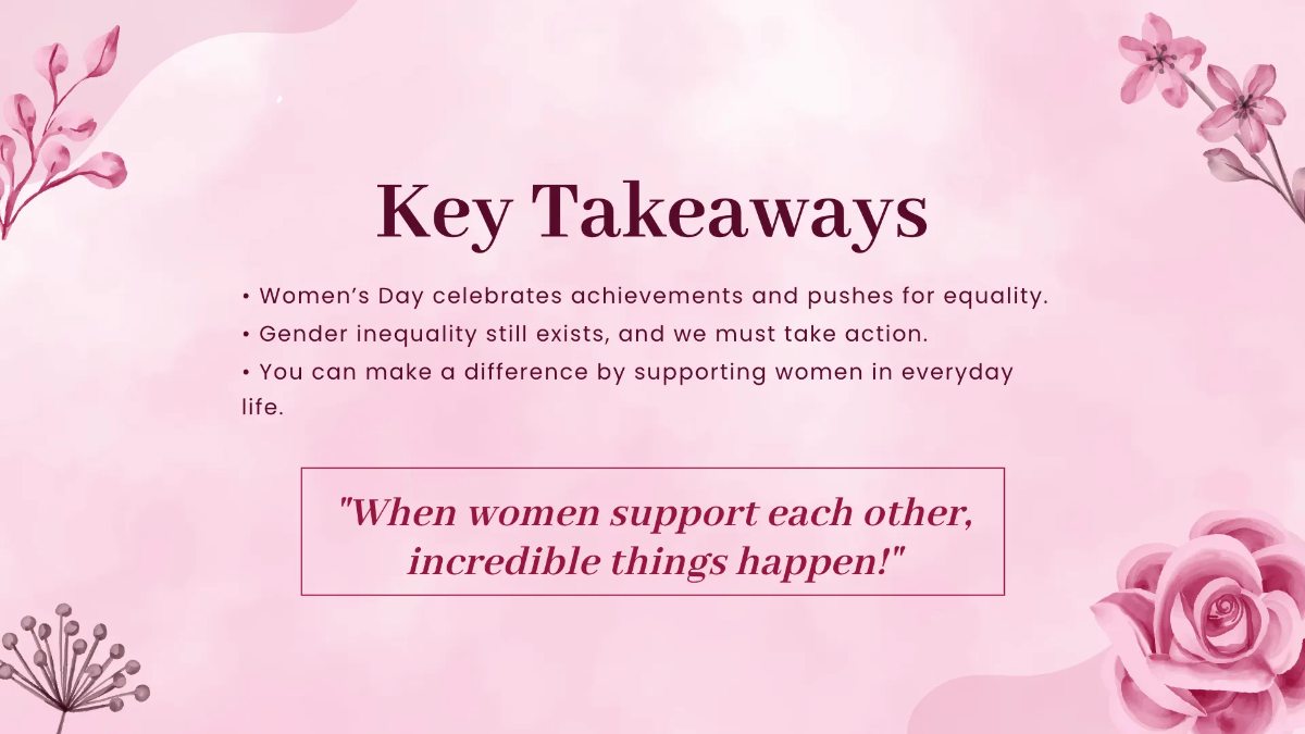 Free Women's Day Presentation Template to Edit Online