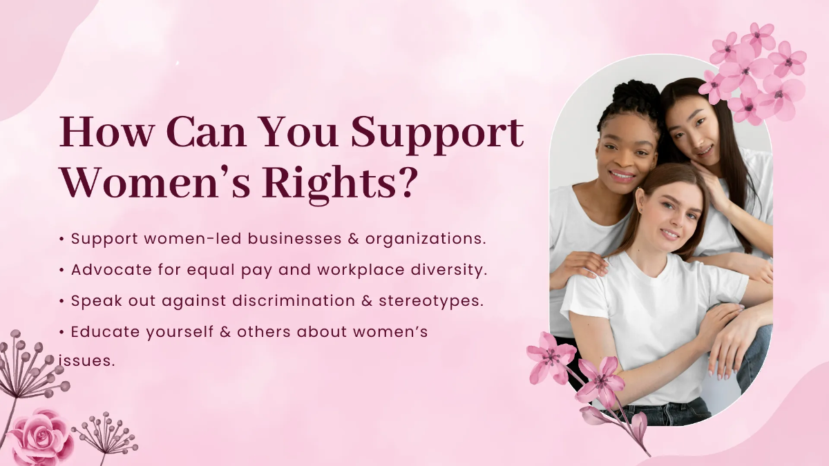 Free Women's Day Presentation Template to Edit Online