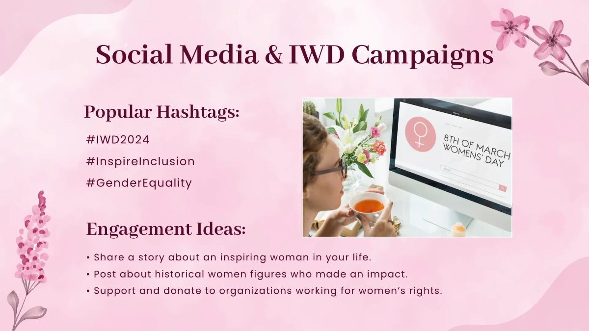 Free Women's Day Presentation Template to Edit Online
