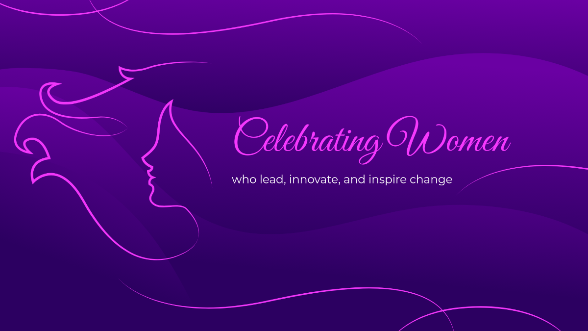 Free Modern Women's Day Graphic Background Template