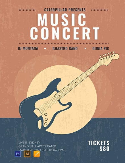 Live Music Concert Poster Template