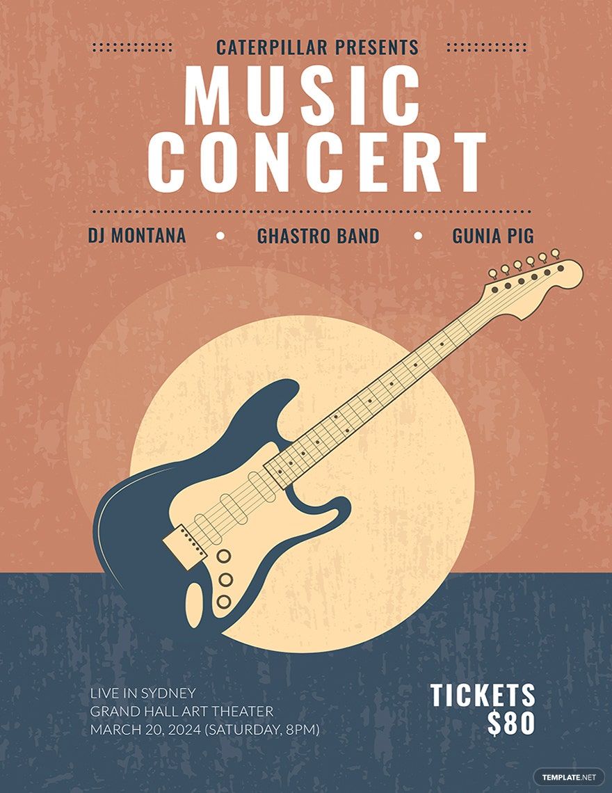 Live Music Concert Poster Template