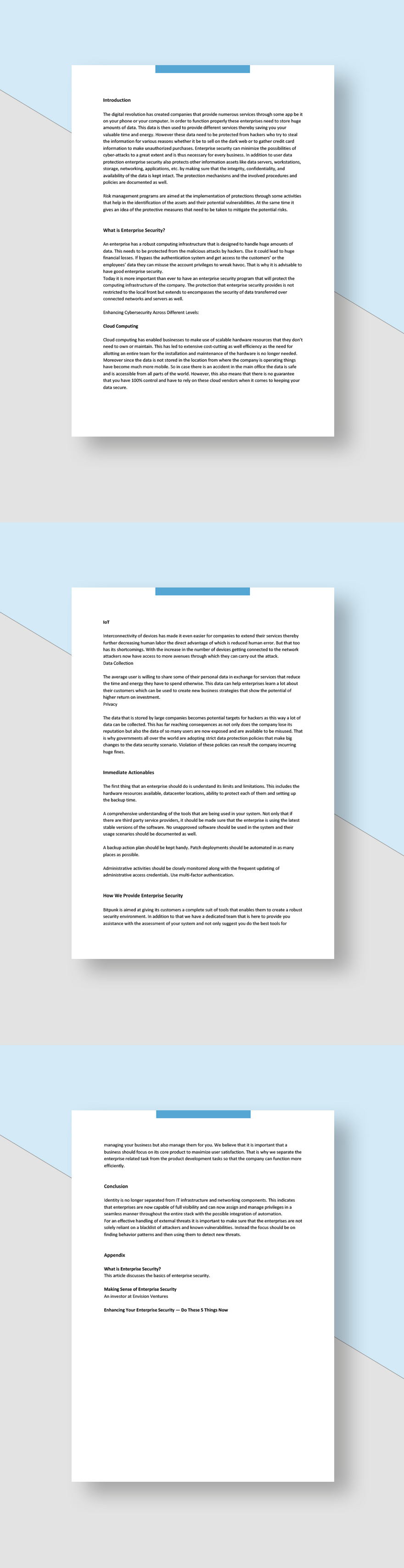 Enterprise Security White Paper Template - Google Docs, Word | Template.net