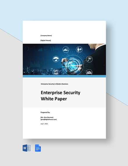 FREE Security White Paper Template Download in Word Google Docs
