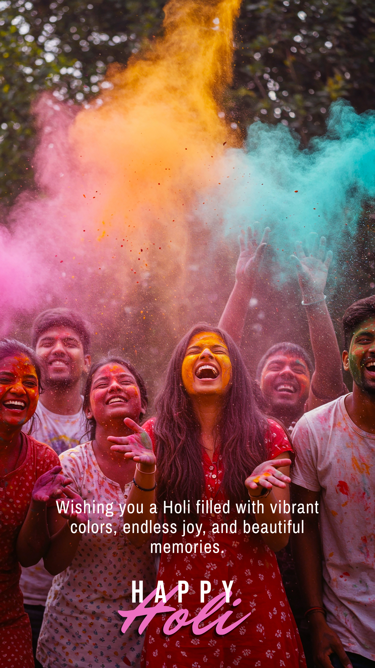 Holi Quote with Greetings Template - Edit Online & Download