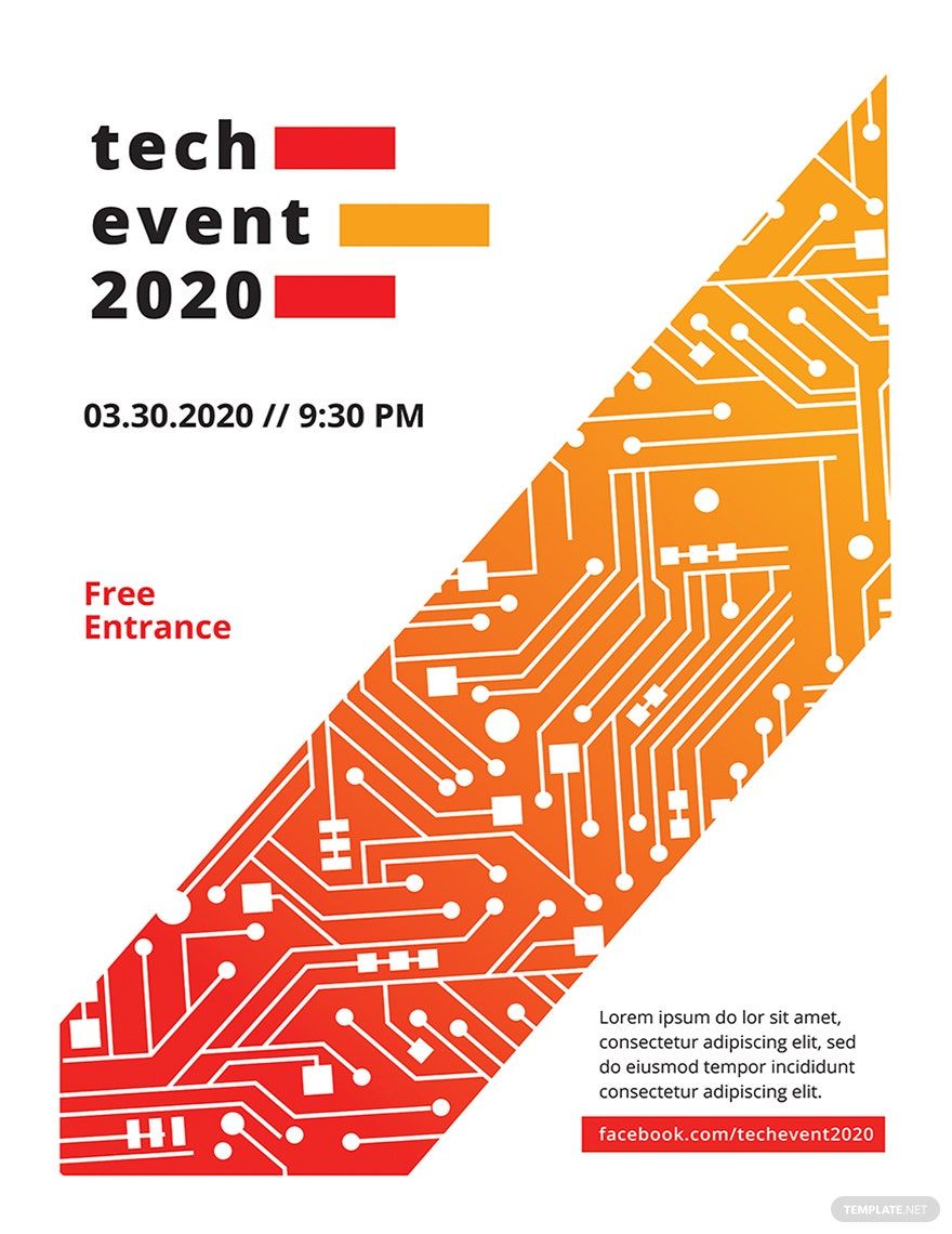 Tech Event Poster Template