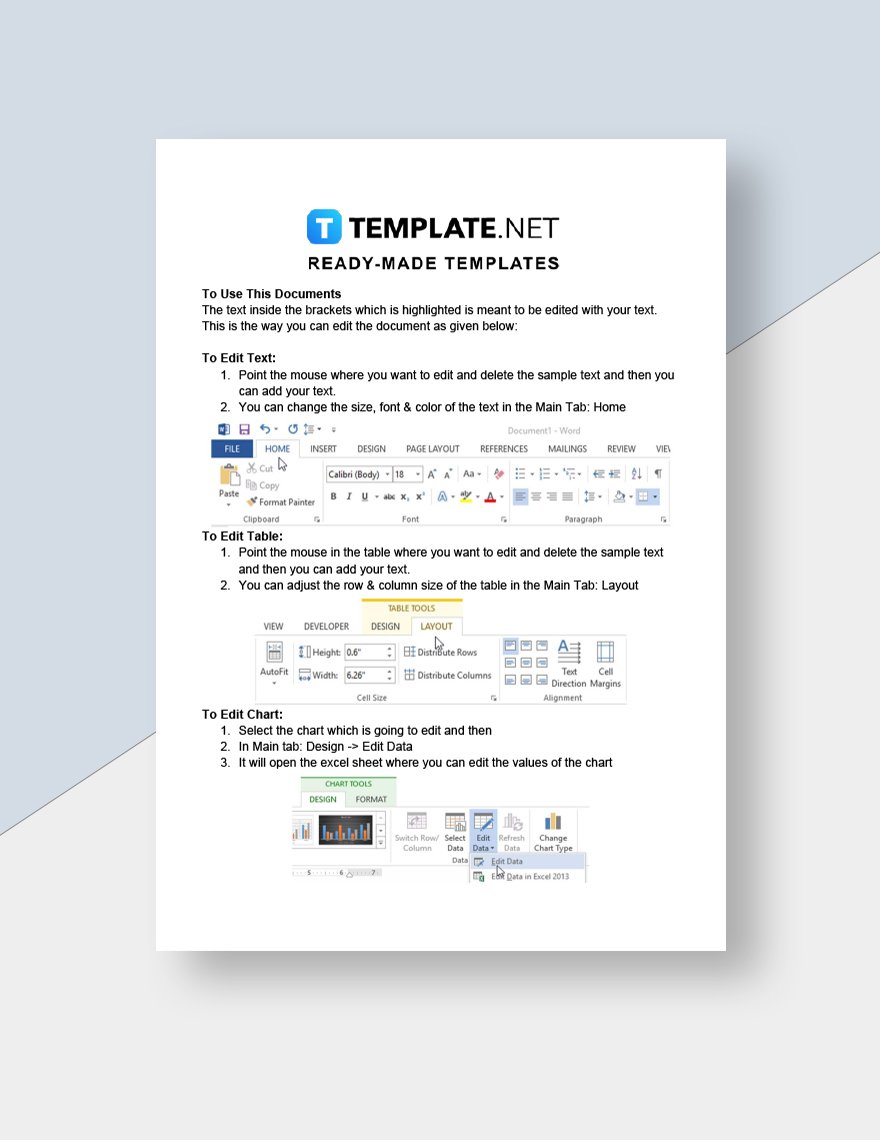 University Information Sheet Template