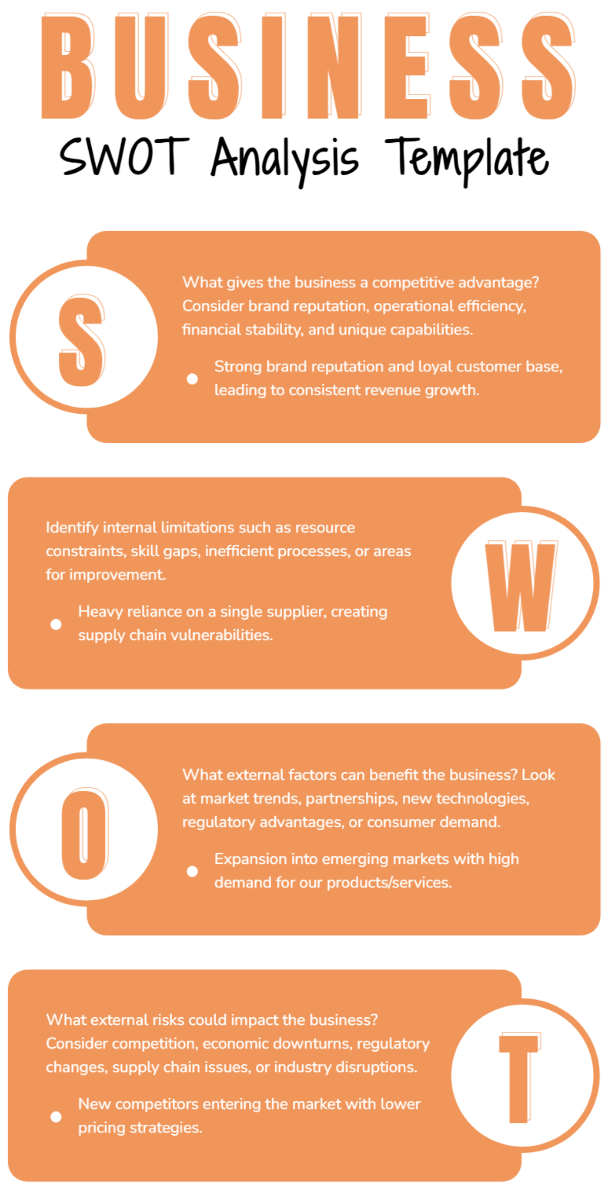 Free Business SWOT Analysis Template