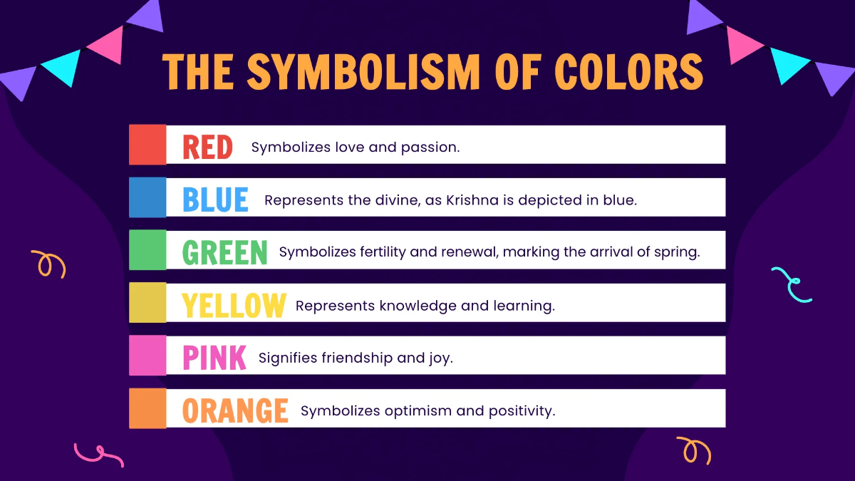 Free Holi Presentation Template to Edit Online