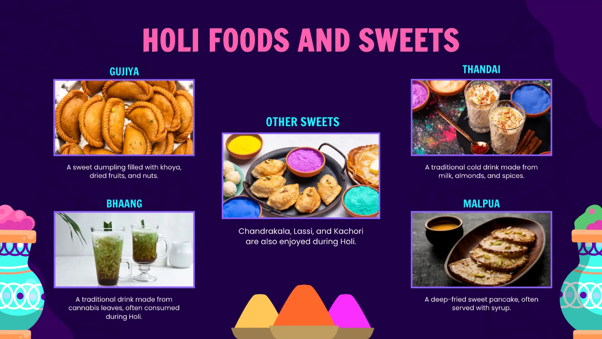 Free Holi Presentation Template to Edit Online