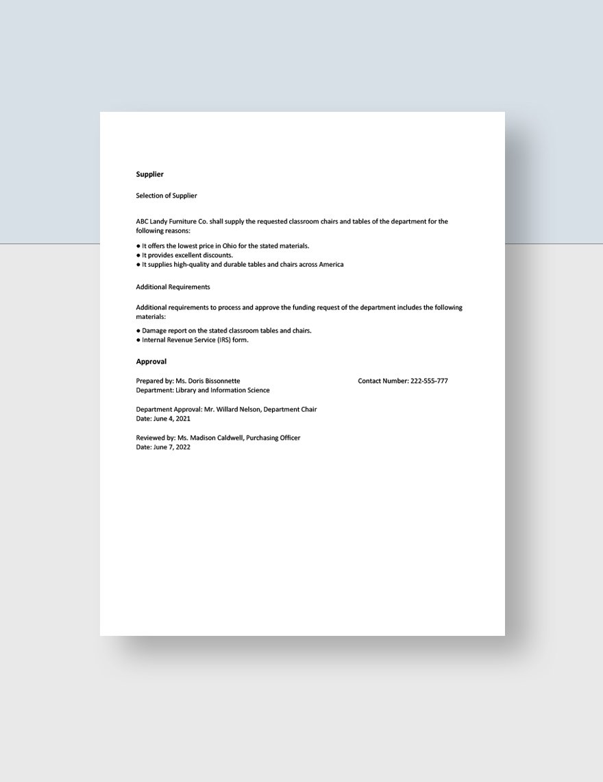 University Summary Sheet Template