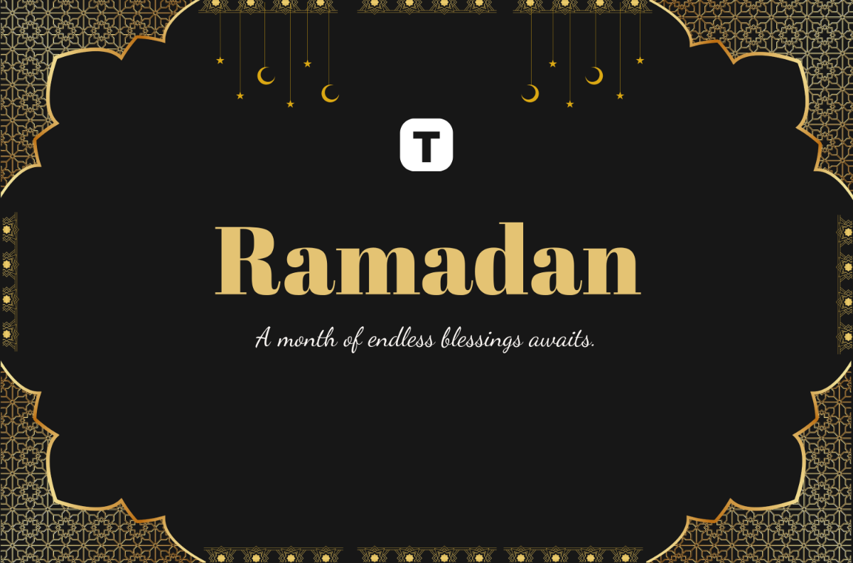 Free Creative Ramadan Greeting Banner Template