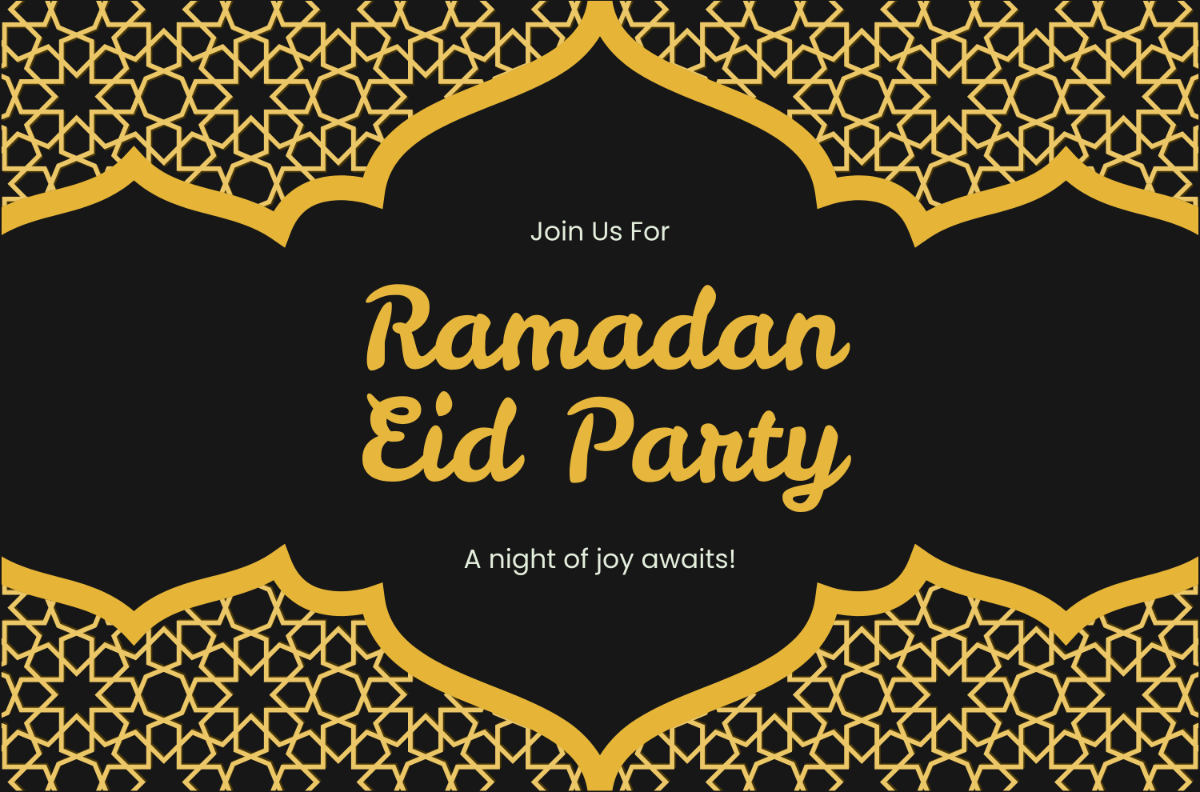 Free Ramadan Party Banner Template