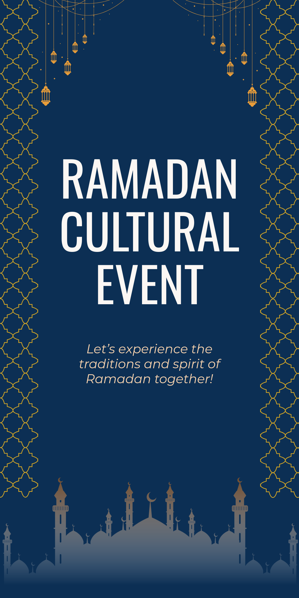 Free Ramadan Cultural Event Banner Template