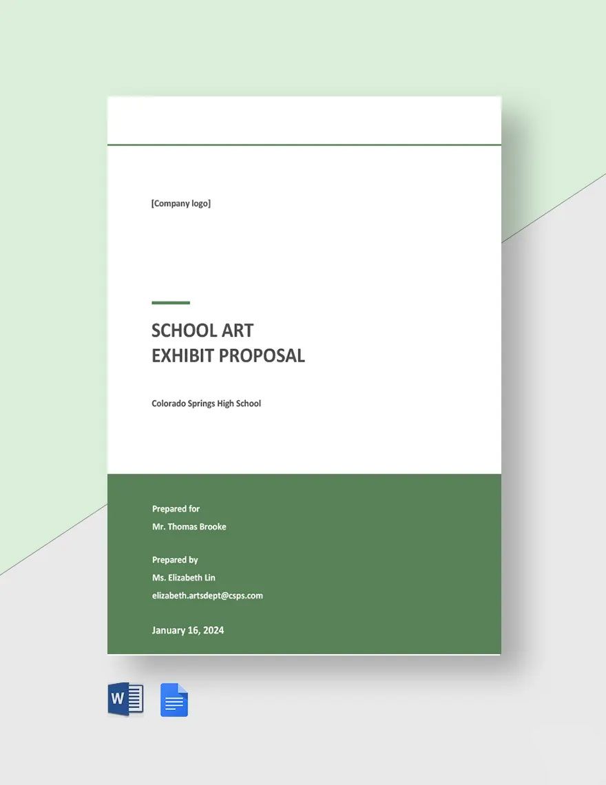Basic School Proposal Template