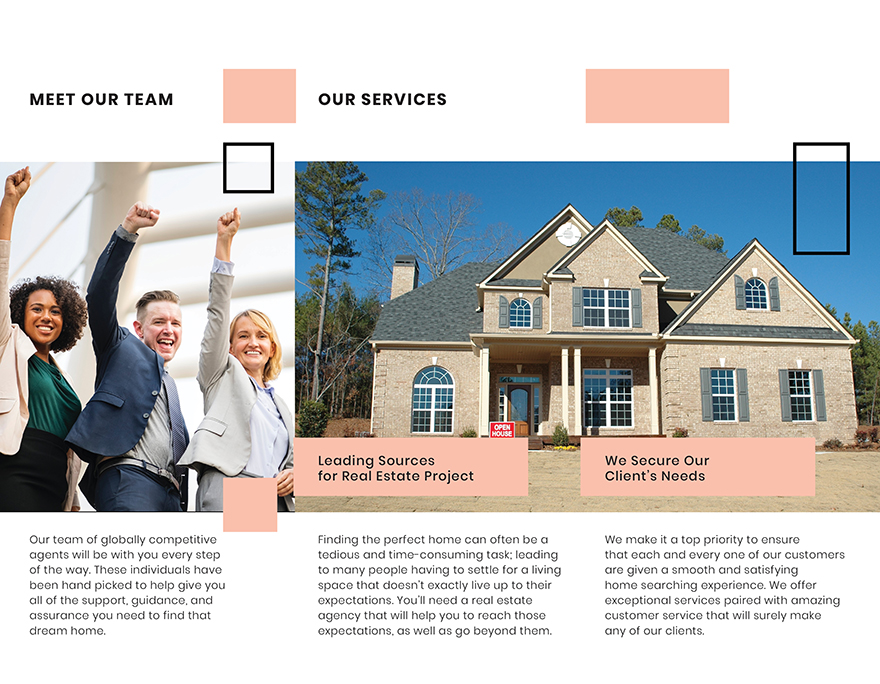 Real Estate Agency Brochure Template