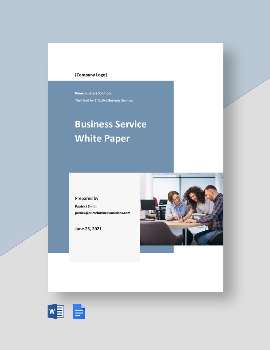 Business Service White Paper Template