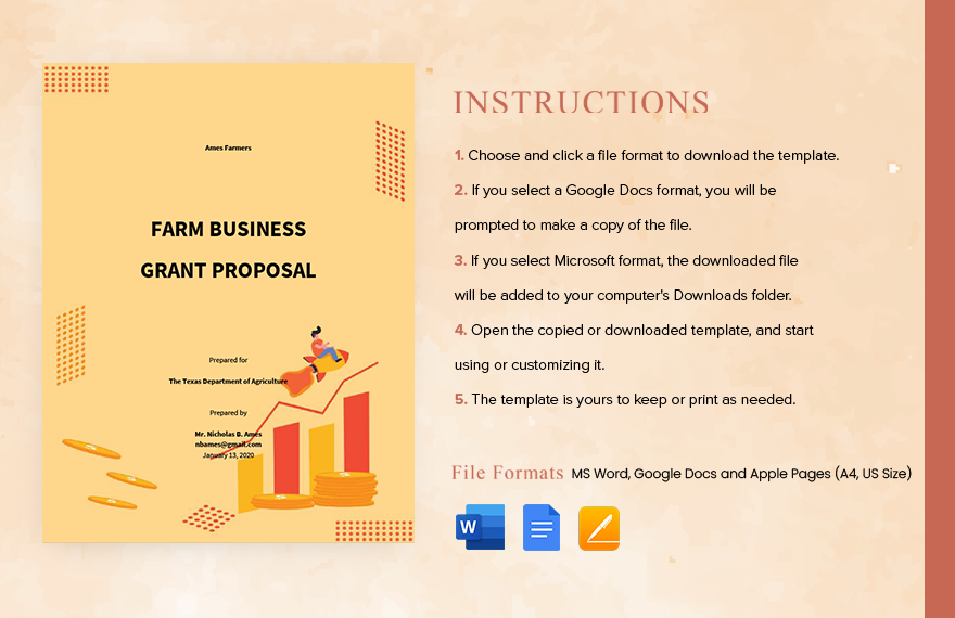 For Profit Grant Proposal Sample Template