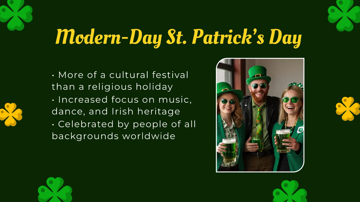 Free St. Patrick's Day Presentation Template to Edit Online