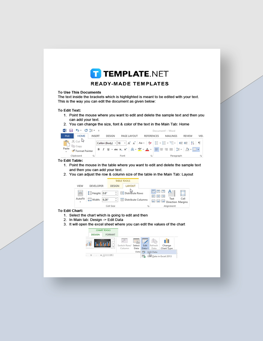 Middle School Business Plan Template
