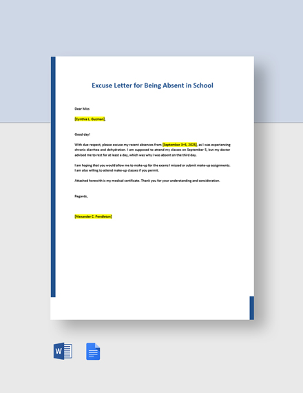 68+ FREE School Letter Templates [Edit & Download] | Template.net