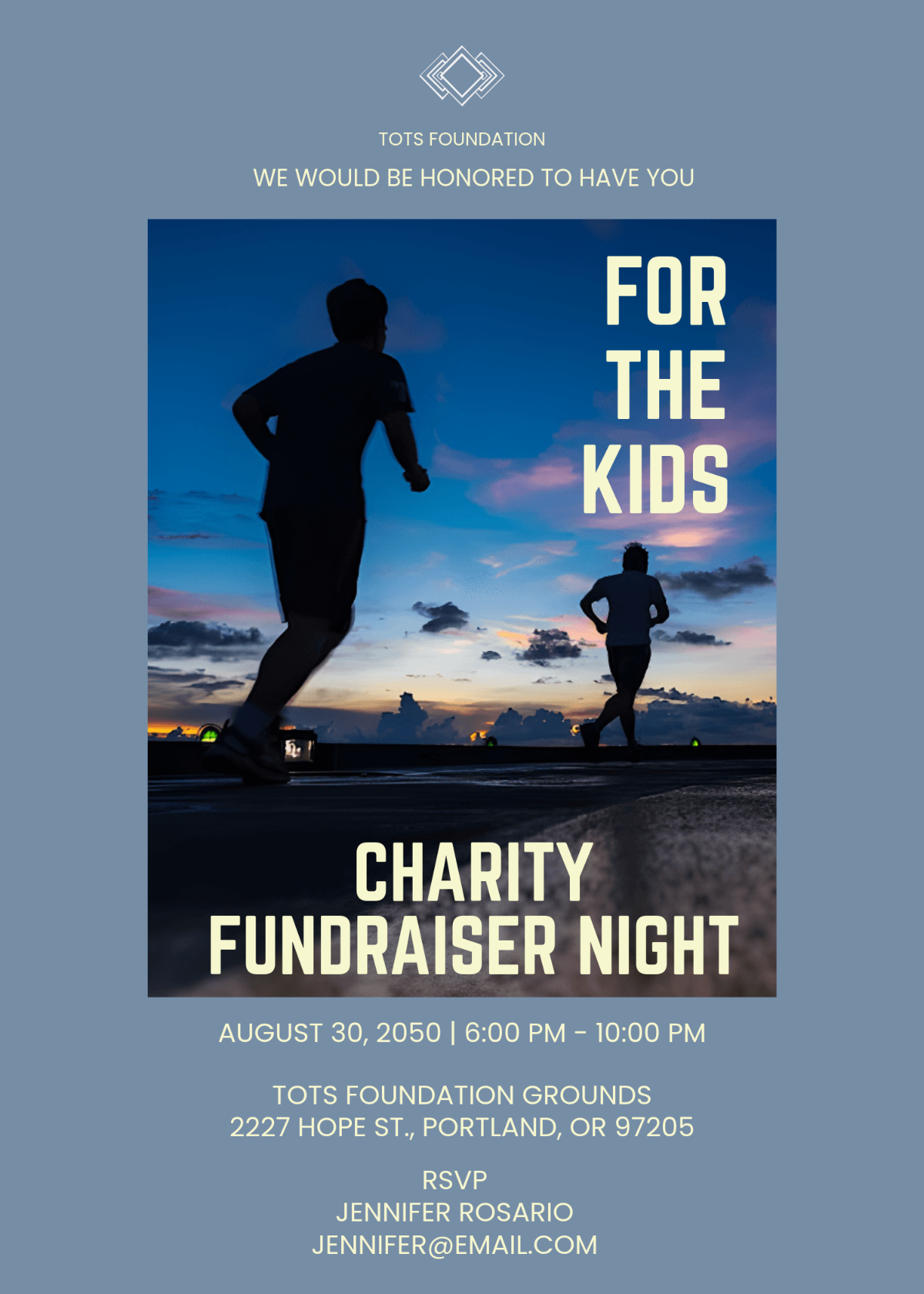 Free Formal Kids Charity Invitation Template