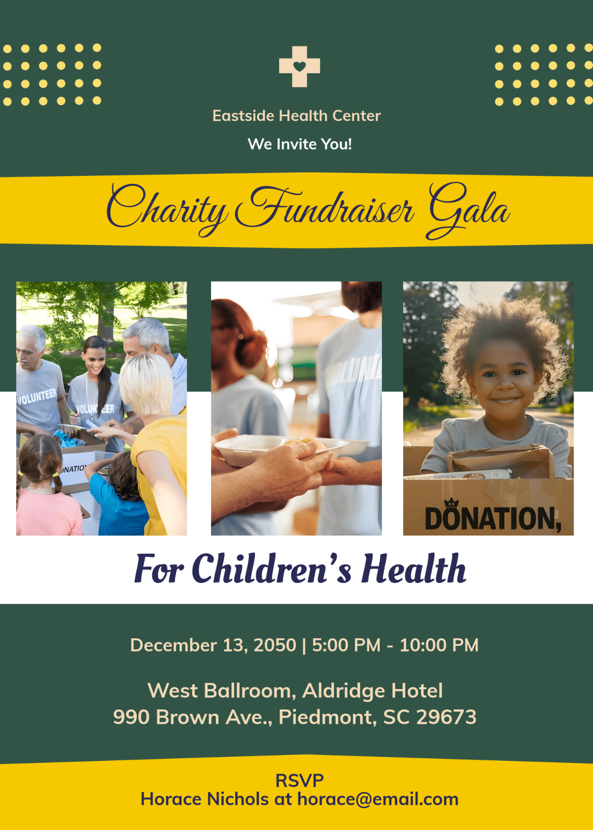 Free Professional Health Charity Invitation Template