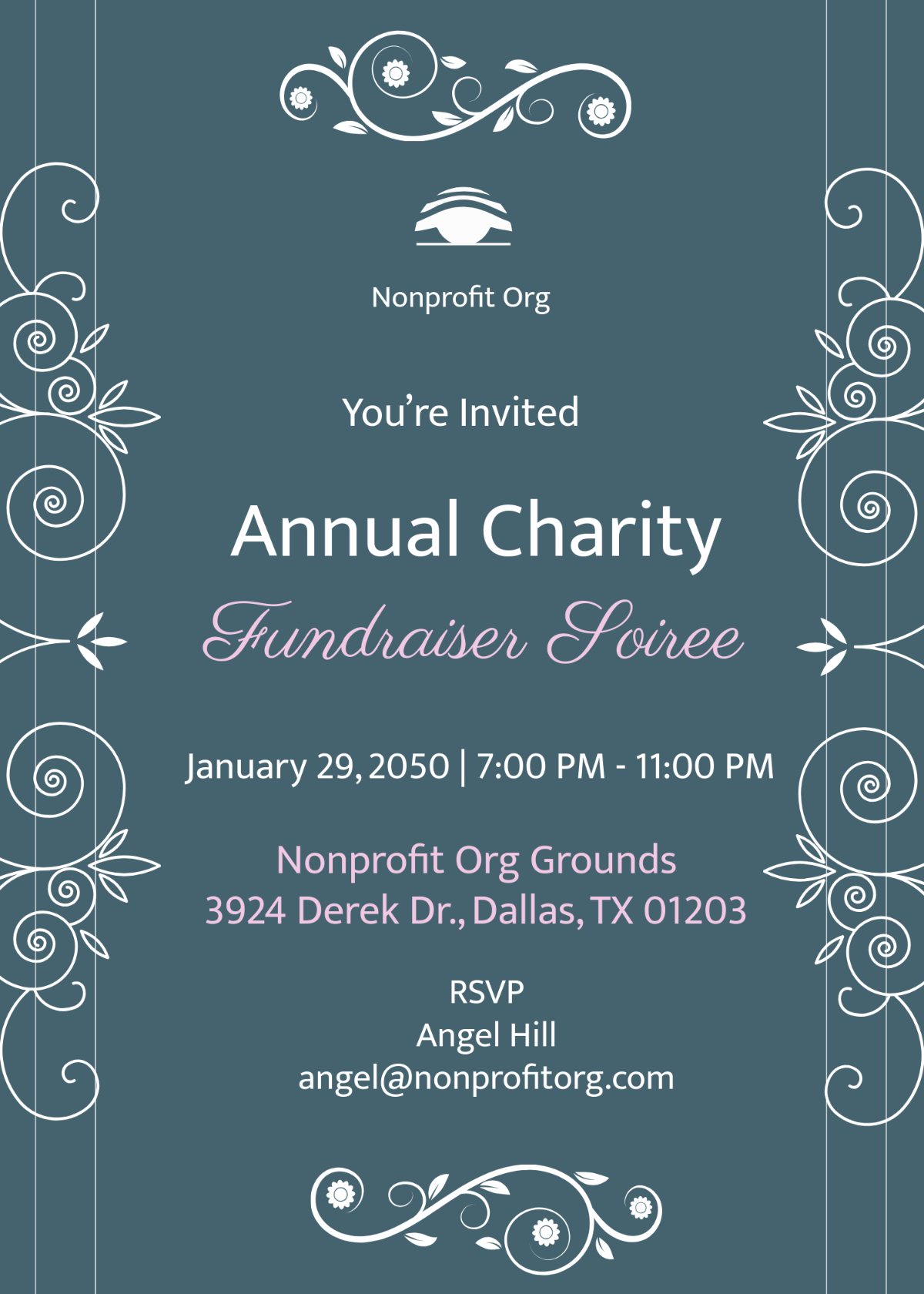 Free Nonprofit Charity Invitation Template