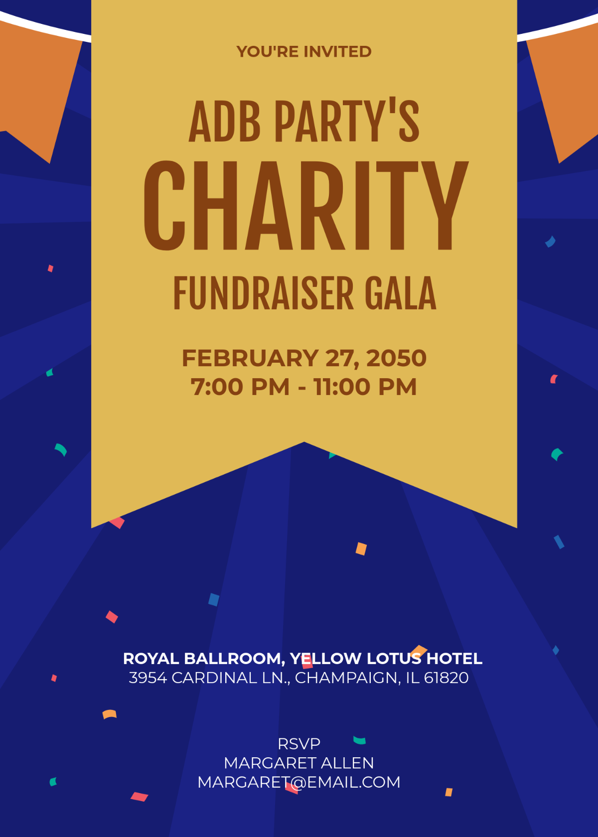 Free Political Charity Invitation Template