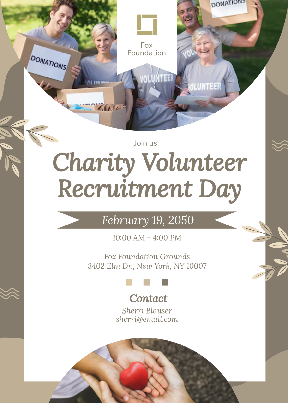 Free Charity Volunteer Invitation Template