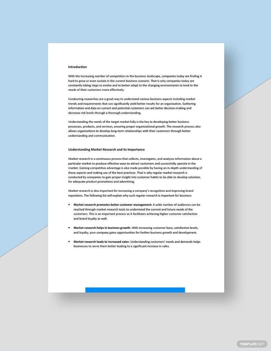 Market Research White Paper Template