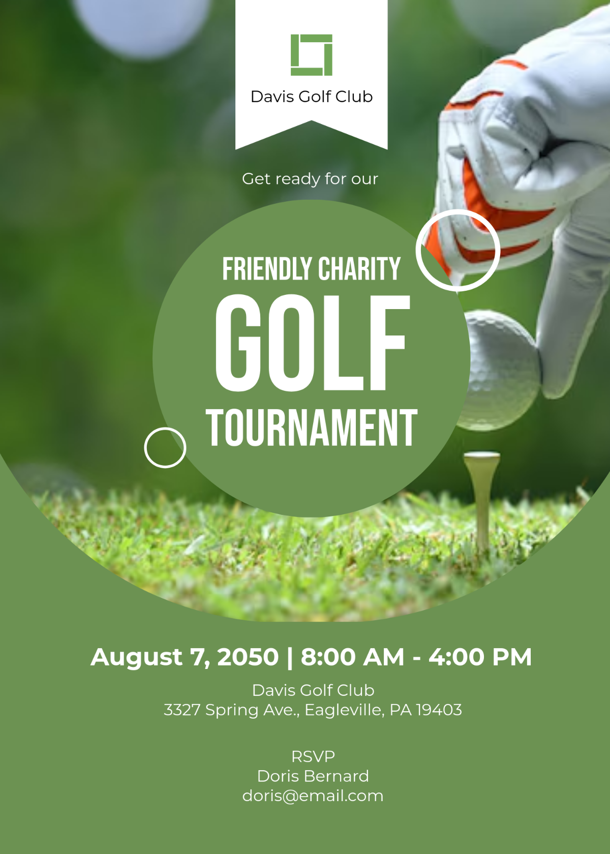 Free Charity Golf Tournament Invitation Template