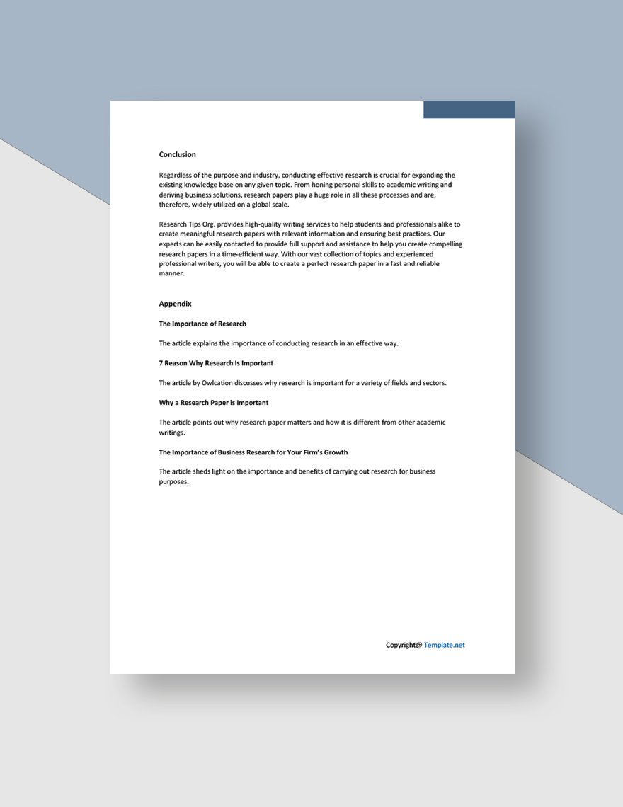 Sample Research White Paper Template